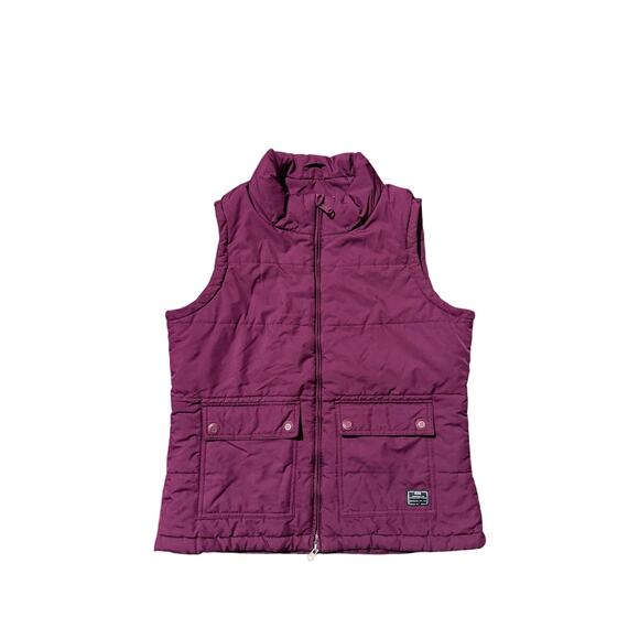 Nike Engineered for World Class Athletes Vest Womens M Maroon Burgundy Puffer - Picture 1 of 5